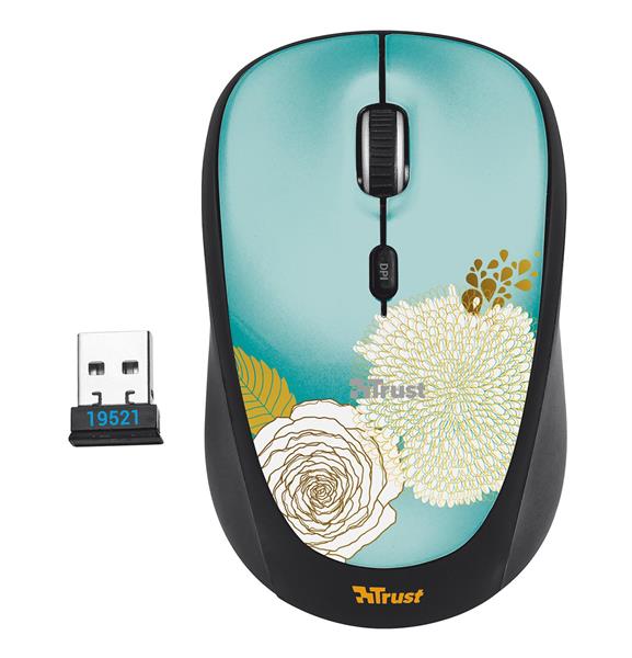 TRUST YVI WIRELESS MOUSE - Flower